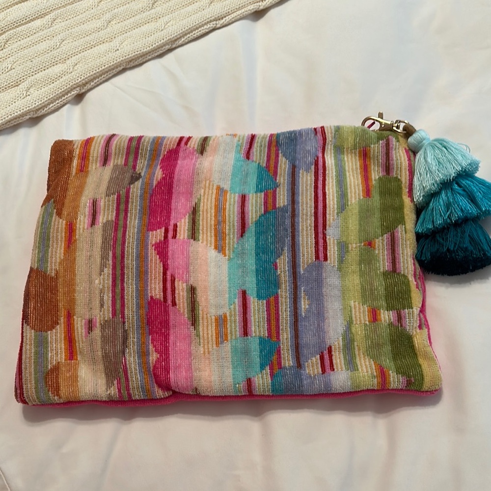 Colorful Butterfly Clutch with Tassel